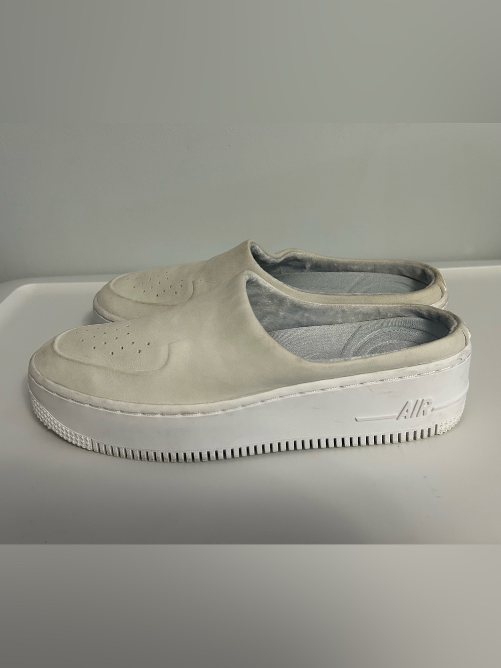 Nike Air Force 1 Lover Off White Leather Mules